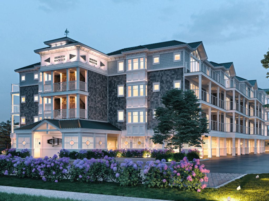 A multi-unit apartment building