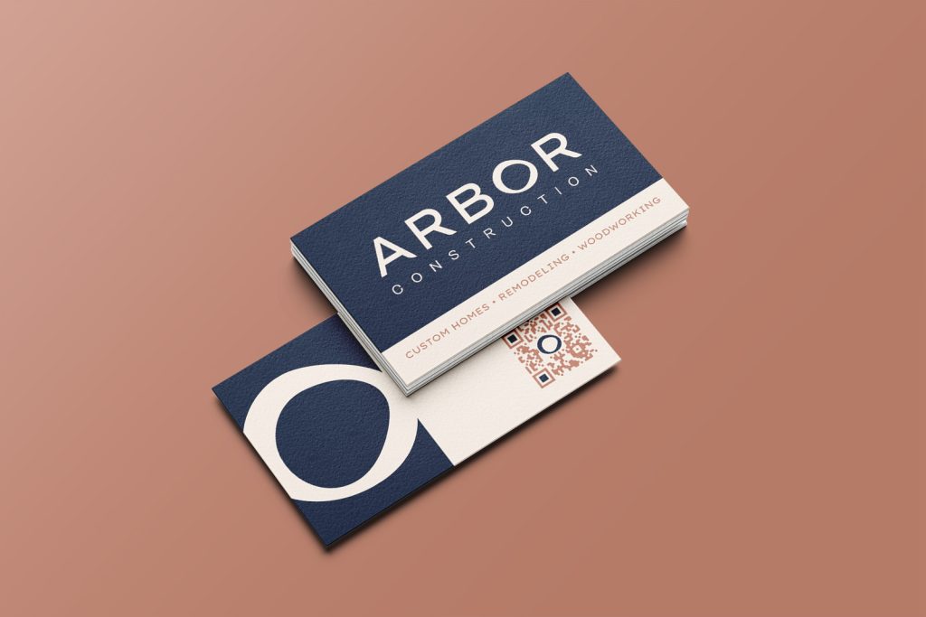 Arbor Construction business cards by Nover Marketing