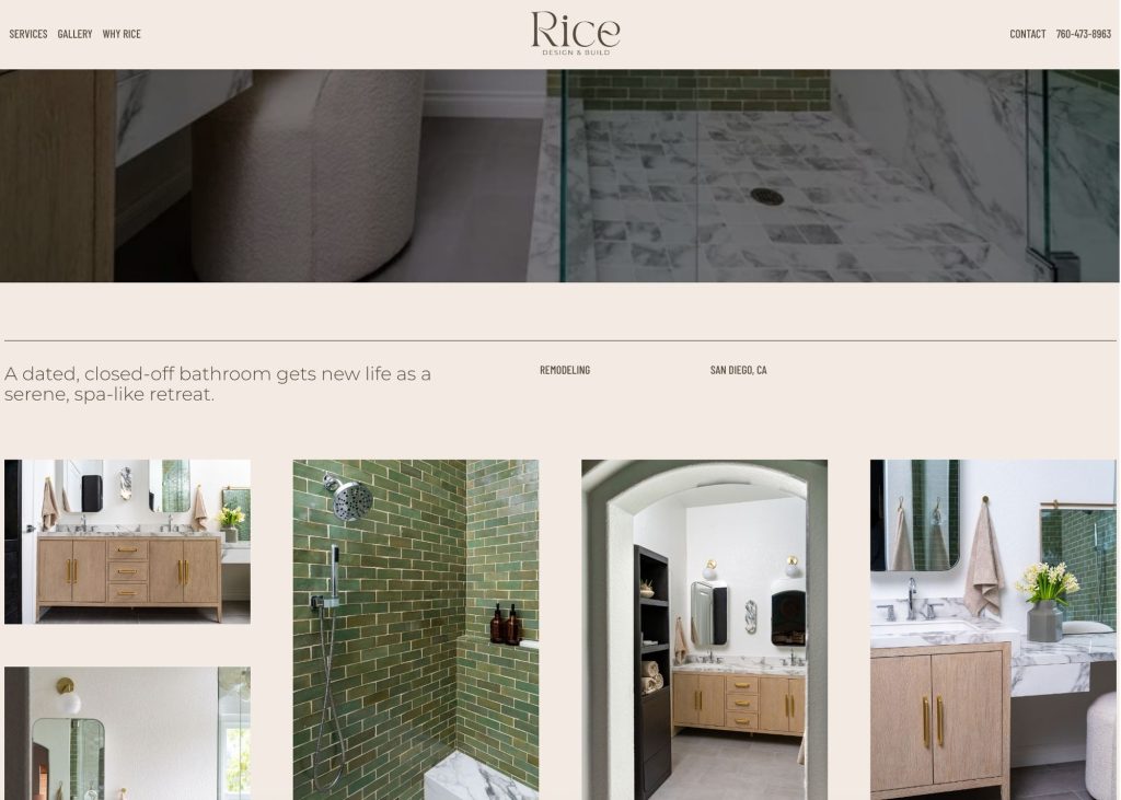 Construction website design by Nover Marketing