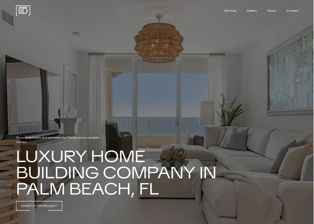 Construction website design by Nover Marketing