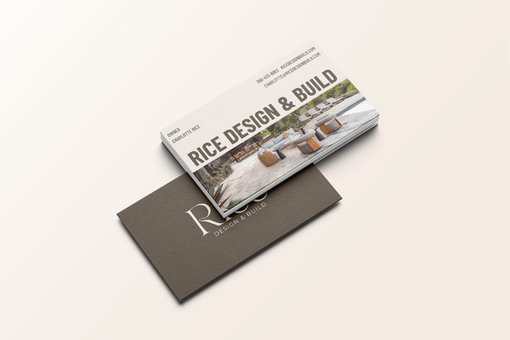 Rice Design and Build Business Cards by Nover Marketing