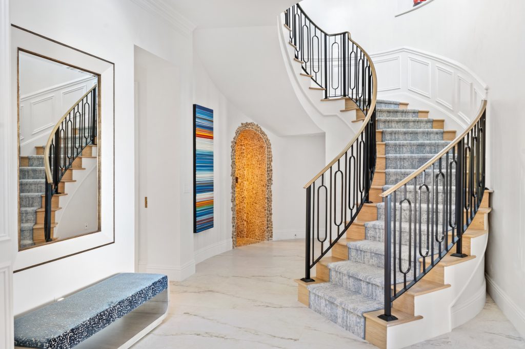 Beautiful spiral staircase by LTD Builders